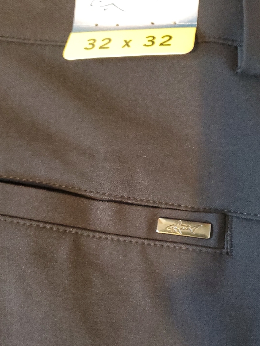 Greg Norman Collection Black Men's Dress Pants - Straight Fit 32x32 - Picture 6 of 10